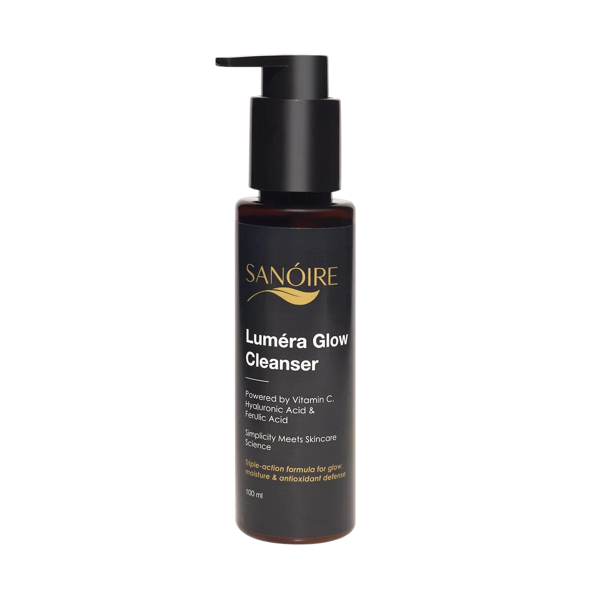 Luméra Glow Cleanser bottle with pump, hydrating facial cleanser for glowing skin